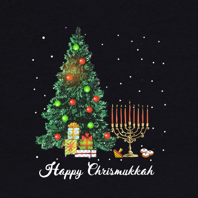 Happy Chrismukkah Funny Hanukkah and Christmas by TeeSky